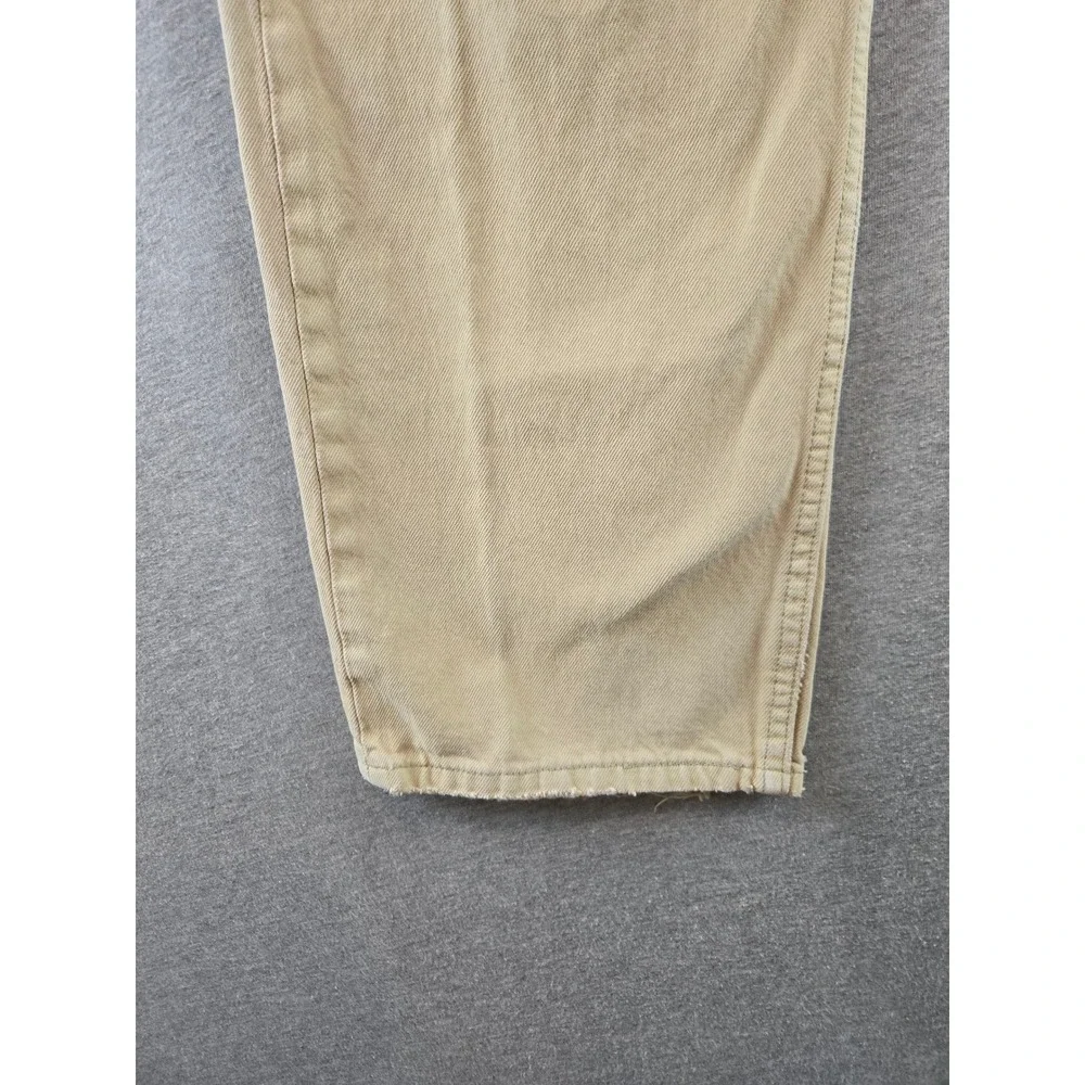 Vintage Levi's 501 Jeans Mens 38x30 Tan Straight Leg‎ Button Fly Made USA 01 Y2K